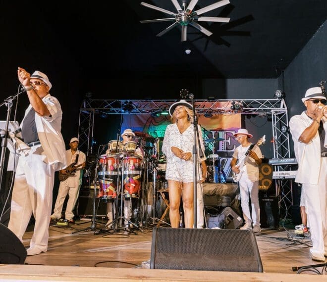 a concert outdoors