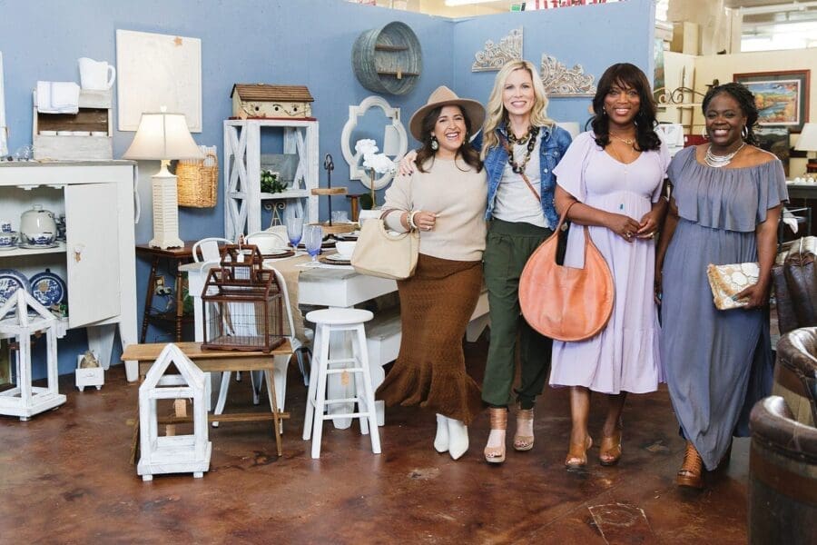 Women shopping at Black Bear Antiques & Interiors