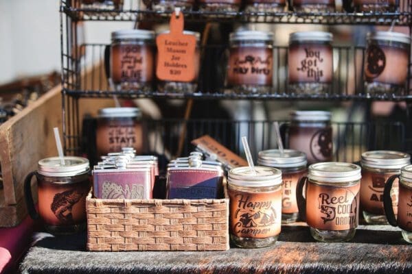 various leather products for sale