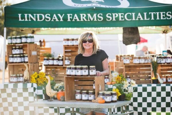 a woman at Lindsay Farm Specialties