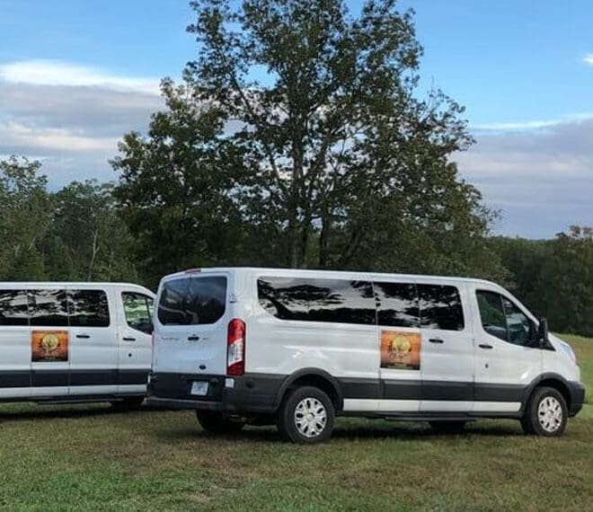 Full Circle Shuttle transportation vans