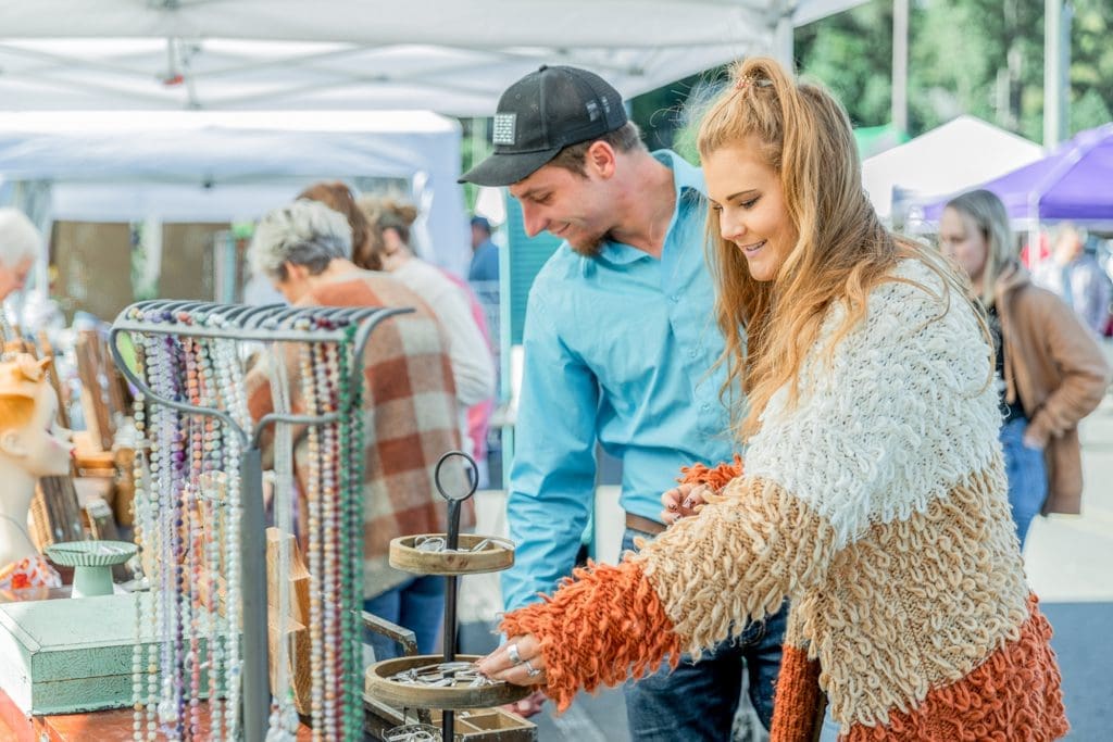 couple at apple arts festival